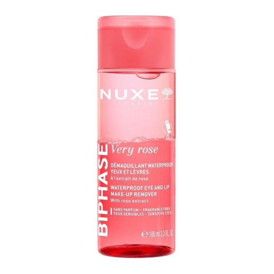 Nuxe Very Rose - Struccante Bifasico Waterproof Occhi E Labbra Lenitivo 100 Ml