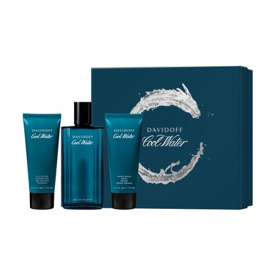 Davidoff Cool Water Man - Eau De Toilette 125 Ml Vapo + Shower Gel 75 Ml + After Shave Balm 75 Ml