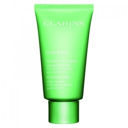 Clarins Sos Pure - Maschera Purificante Riequilibrante All'Argilla Per Pelli Miste O Grasse 75 Ml