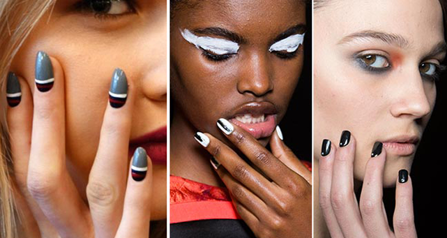 striped manicure striped manicure